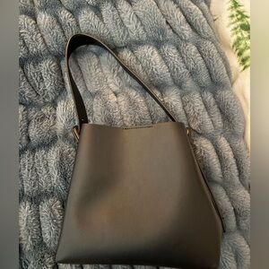 Anthropologie Elegant Black Shoulder Bag